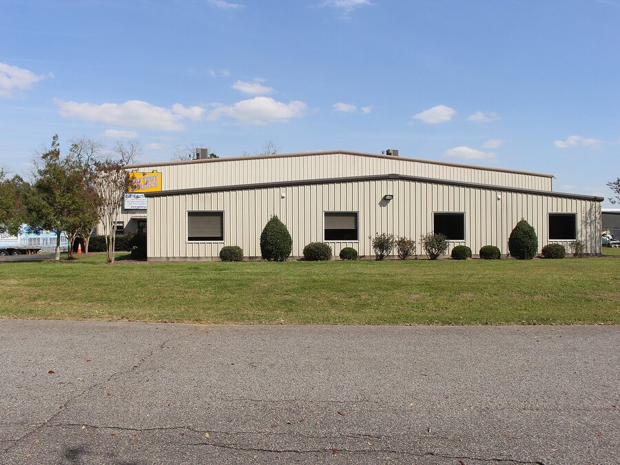 Metal distribution warehouse building